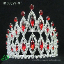 Corona del Rhinestone de los nuevos diseños, tiara nupcial del desfile de la corona del rhinestone de la manera